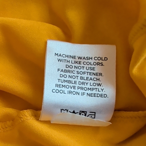 Sporttek  Size XLYellow Men's Long Sleeve Shirt - Picture 5 of 5